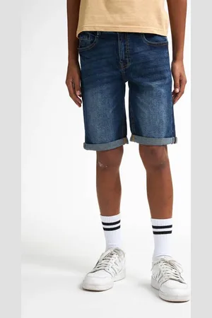Petrol Industries Denim short dark blue denim Korte broek Blauw Jongens Stretchdenim