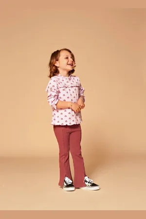 Stains&Stories Flared legging Broek Meisjes Katoen All over print
