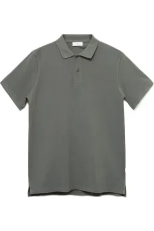 MANGO Polo kaki Groen Jongens Katoen Polokraag Effen