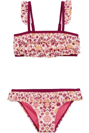 WE Fashion Bikini met ruches Meisjes Polyamide