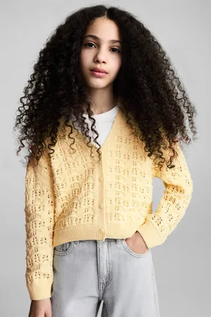 MANGO Gebreid vest Meisjes Polyester V