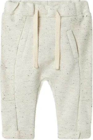 NAME IT BABY casual broek ecru Jongens Katoen Gemêleerd