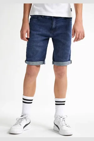 Petrol Industries Denim short dark blue denim Korte broek Blauw Jongens Katoen