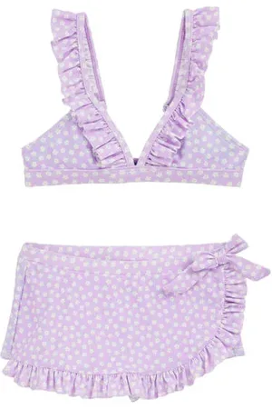 WE Fashion Bikini skort model Paars Meisjes Polyamide