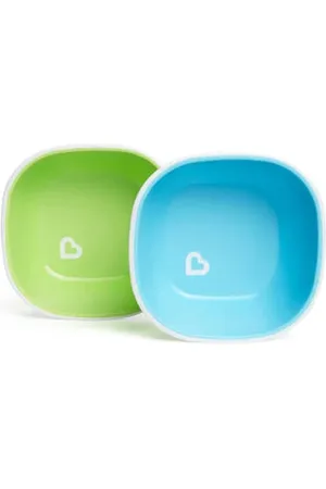 Munchkin Splash anti slip kommetjes groen blauw | Kom van