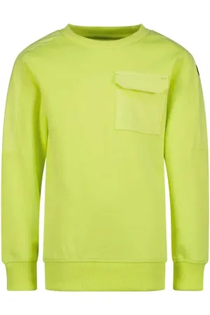 Raizzed Sweater limegroen Effen