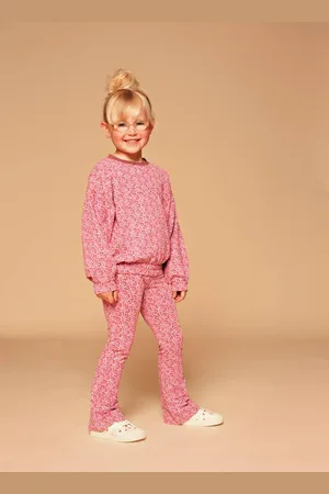 Stains&Stories Flared legging Broek Meisjes Katoen All over print