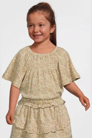 LEVV Little Top Meisjes Katoen Vierkante hals All over print