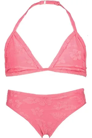 Vingino Halterbikini Zemie met bloemdessin Meisjes Polyester Effen