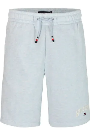 Tommy Hilfiger Sweatshort blauw Korte broek Jongens Katoen Melée