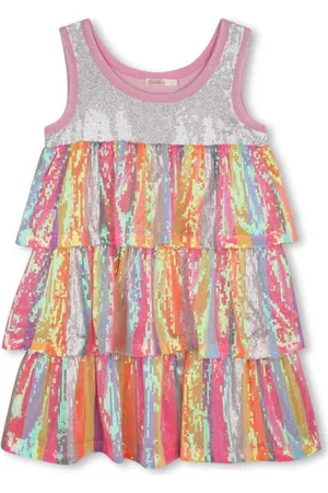 Billieblush Korte jurk roze Meisjes Polyester Ronde hals Effen