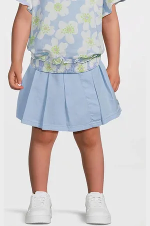 Quapi Skort blauw Rok Meisjes Katoen Effen