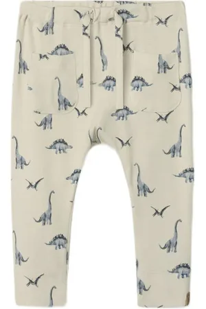 Lil Atelier BABY babybroek ecru Jongens Katoen Effen
