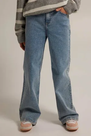 America today Wide leg jeans Olivia Jr light blue denim Blauw Meisjes Stretchdenim