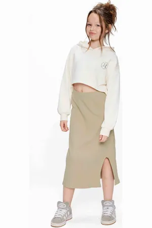 Retour Hoodie Sweater Meisjes Katoen Capuchon Backprint