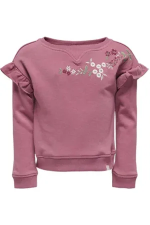 ONLY KIDS MINI sweater roze Bloemen
