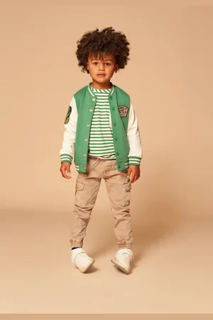 Stains&Stories Regular cargo broek Jongens Katoen Effen