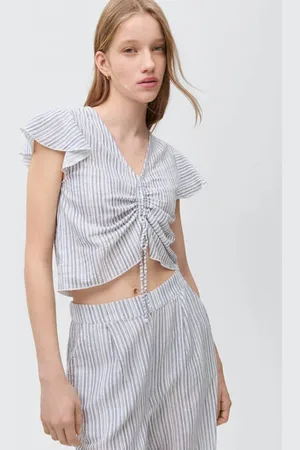MANGO Blousetop Meisjes Katoen V