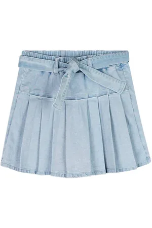 NoNo Spijkerrok light blue denim Blauw Meisjes Stretchdenim Effen