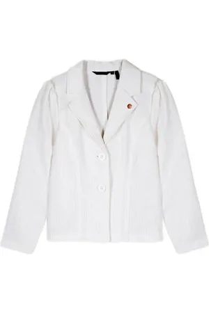NoNo Blazer Dip met textuur Meisjes Polyester Reverskraag Effen