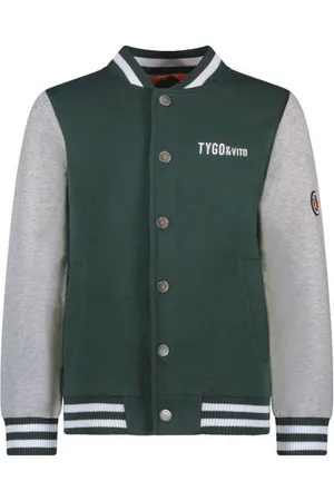 TYGO & vito Sweatvest donkergroen Backprint