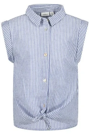 NAME IT Gestreepte blouse NKFFEMMA Meisjes Katoen Klassieke kraag