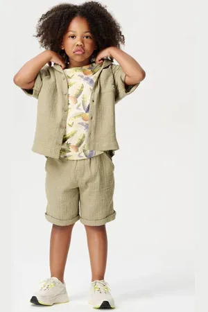 Noppies Kids relaxed casual short Korte broek Jongens Katoen Effen