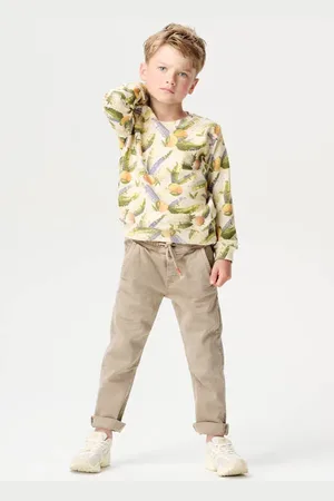 Noppies Kids slim casual broek Jongens Katoen Effen