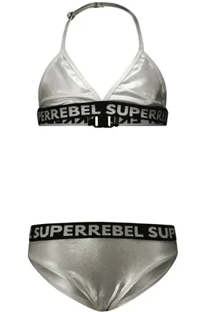 Superrebel Triangel bikini Isla Meisjes Polyester Logo