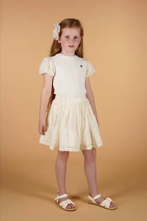 Le Chic Blousetop Meisjes Polyester Ronde hals Effen