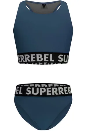 Superrebel Crop bikini Carmel Meisjes Polyester Logo