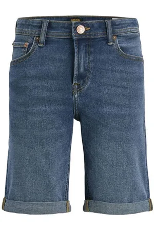 JACK & JONES JUNIOR regular denim short medium Korte broek Blauw Jongens Stretchdenim