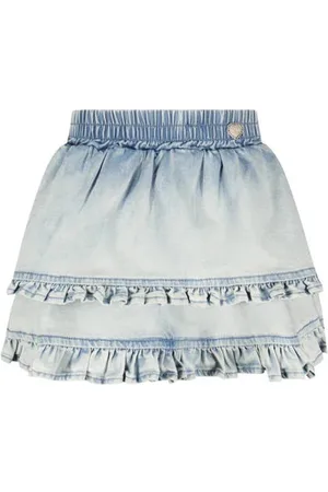 Le Chic Spijkerrok light blue denim Blauw Meisjes Stretchdenim Effen