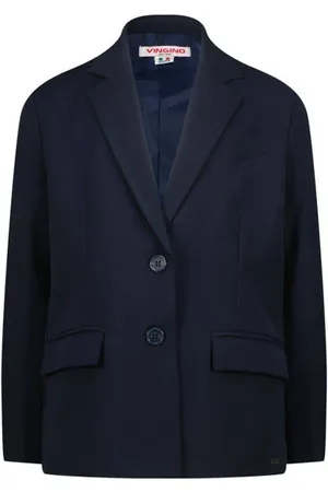 Vingino Regular fit blazer Meisjes Polyester Reverskraag Effen