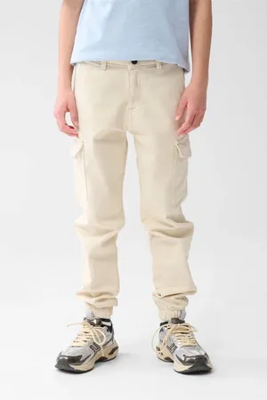 SHOEBY Regular cargo broek Jongens Katoen Effen