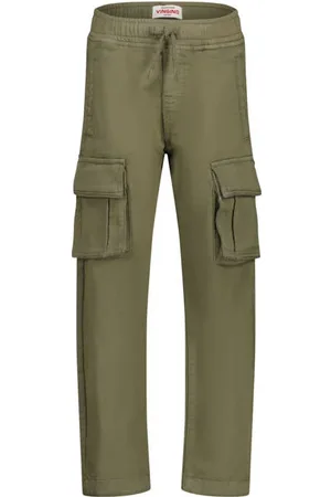 Vingino Loose cargo broek Jongens Katoen Effen