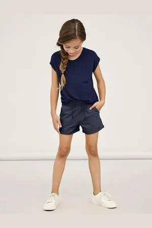 NAME IT KIDS sweatshort NKFVOLTA donkerblauw Effen