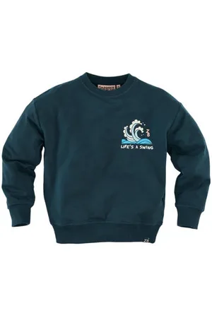 Z8 Kids sweater Agostino met backprint Trui Jongens Stretchkatoen Ronde hals