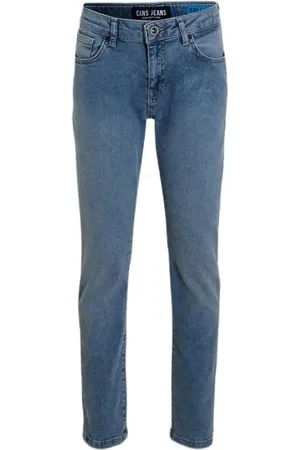 Cars Loose fit jeans medium blue denim Blauw Jongens Jog denim Effen