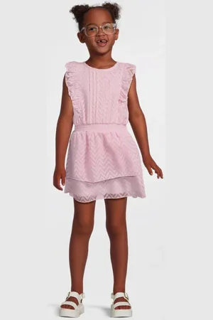 Koko Korte jurk Meisjes Polyester Ronde hals Effen