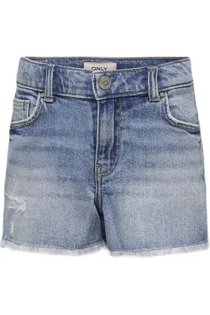 ONLY KIDS GIRL straight fit denim short KOGROBYN Korte broek Blauw