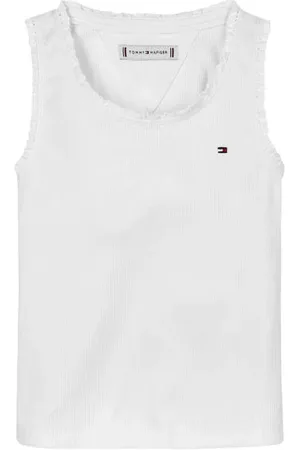 Tommy Hilfiger Singlet rib gebreid Meisjes Stretchkatoen Ronde hals