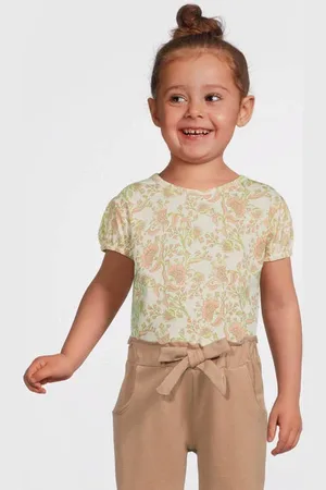 Dirkje Paperbag broek Meisjes Katoen Effen