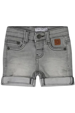 Dirkje Denim short grey denim Korte broek Grijs Effen