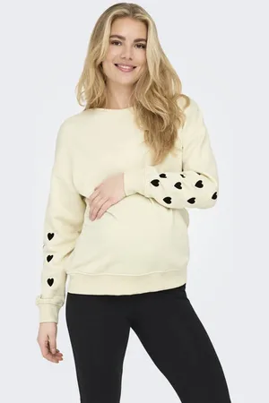 ONLY Zwangerschaps sweater ecru Trui Hartjes