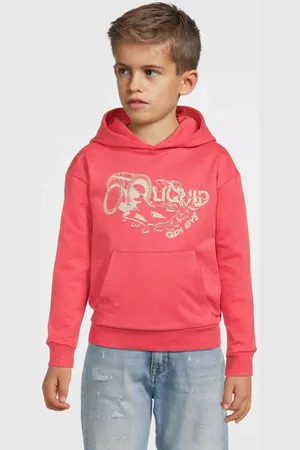 Quapi Hoodie rood Sweater Effen