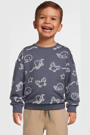 Dirkje Sweater antraciet Grijs All over print