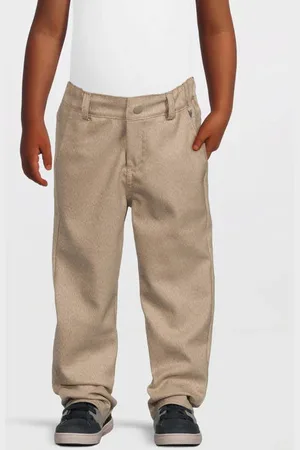 LEVV Little regular casual broek beige Jongens Polyester Effen