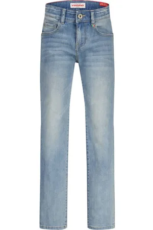 Vingino Straight leg jeans Blauw Jongens Denim Effen