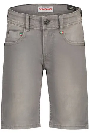 Vingino Regular denim short grey denim Korte broek Grijs Effen